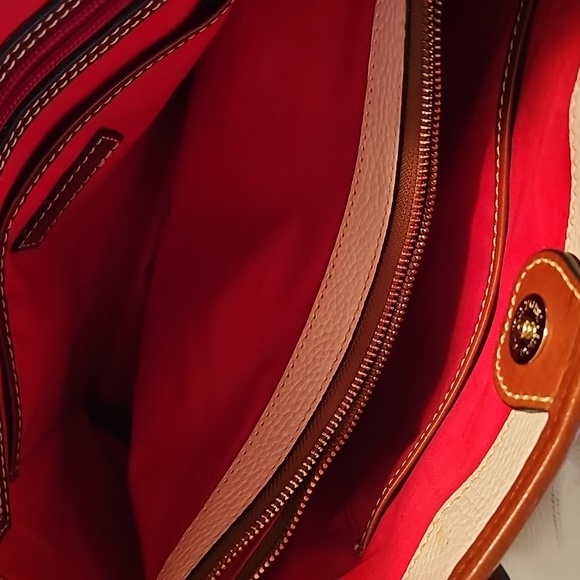 Dooney & Bourke Brielle Blush Pink Pebble Leather Satchel With Wallet - Picture 7 of 15